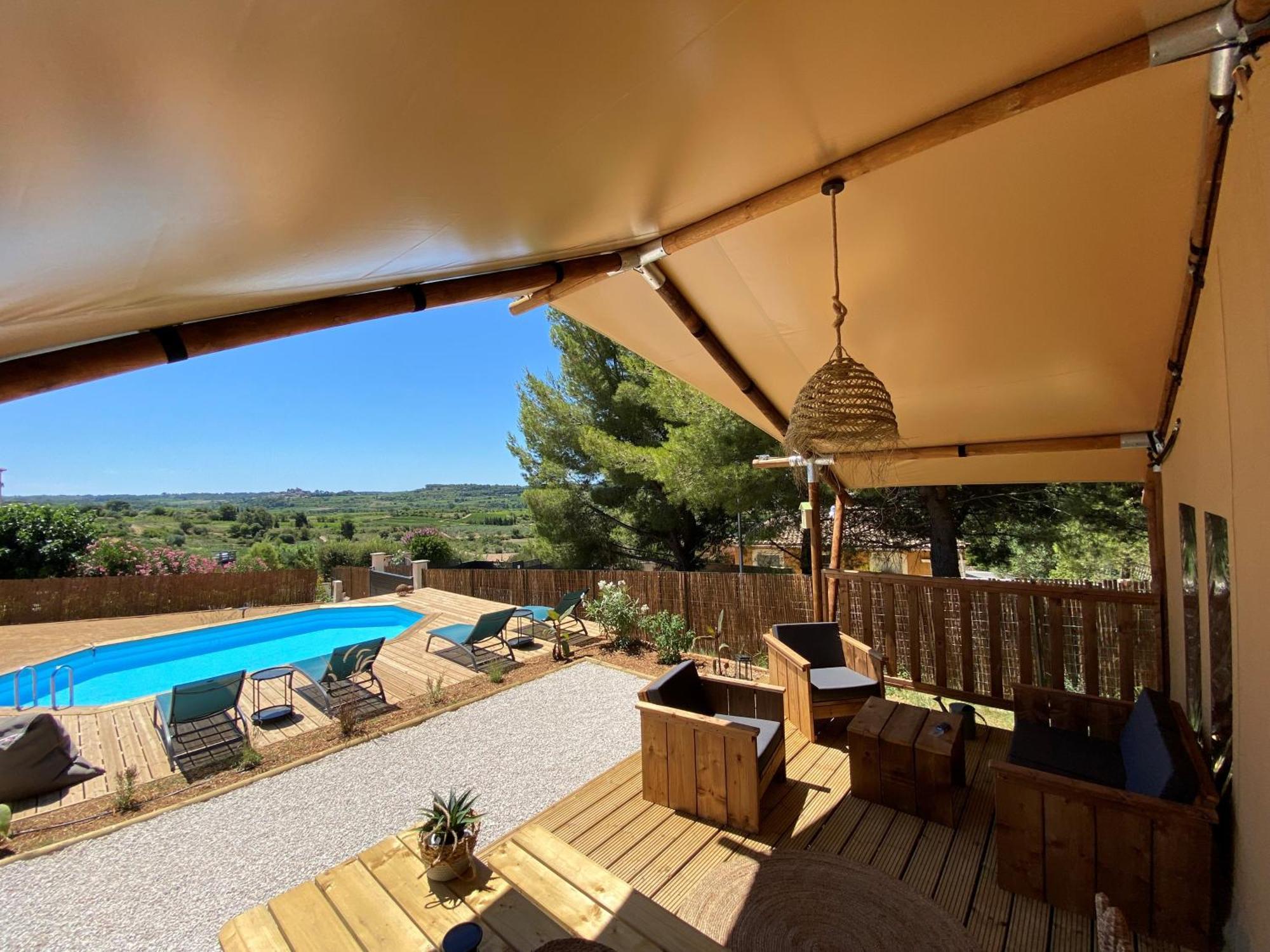 Domaine Du Chene Hotell Campagnan Exteriör bild